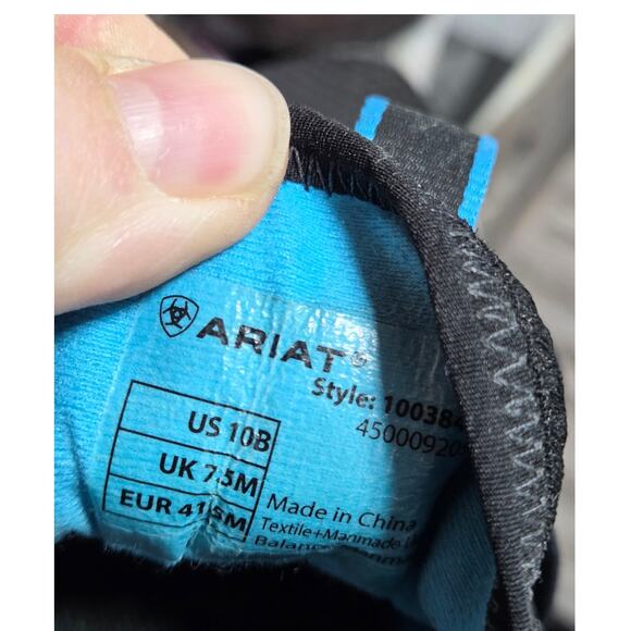 Ariat Women's Black Ignite H2O Waterproof Comfort Tennis Shoe Size 10B - Picture 5 of 6